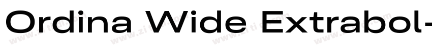 Ordina Wide Extrabol字体转换